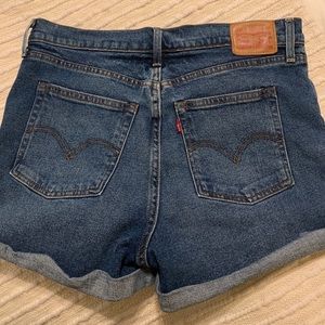 Levi’s high-rise denim shorts